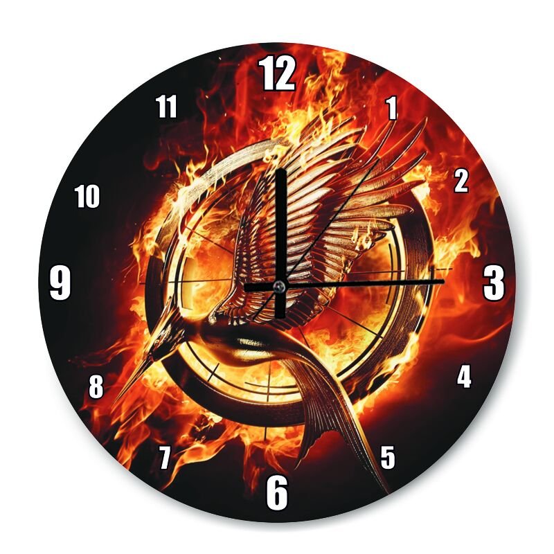 Açlık Oyunları Afiş  Mdf Ahşap Duvar Saati