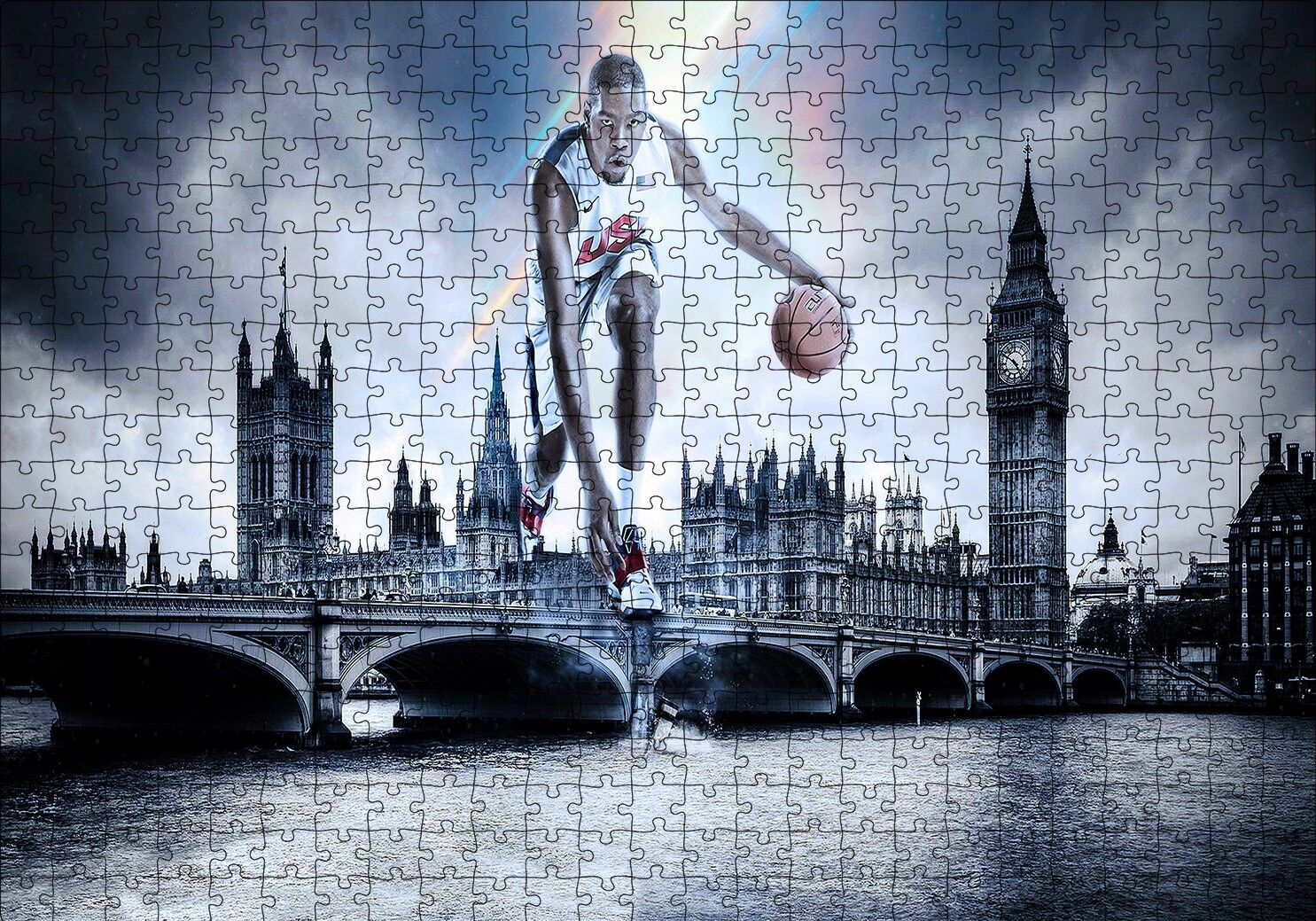 Kevin Durant İngiltere Körüleri Puzzle Yapboz MDF Ahşap 500 Parça 49 cm X 68 cm