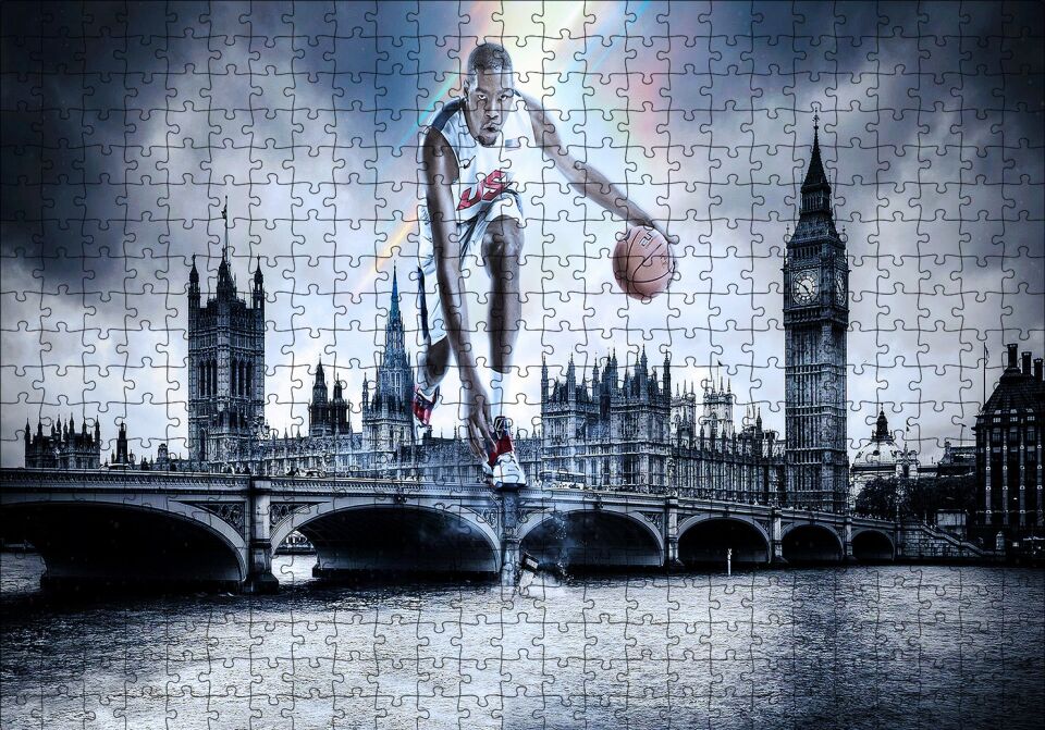 Kevin Durant İngiltere Körüleri Puzzle Yapboz MDF Ahşap 500 Parça 49 cm X 68 cm