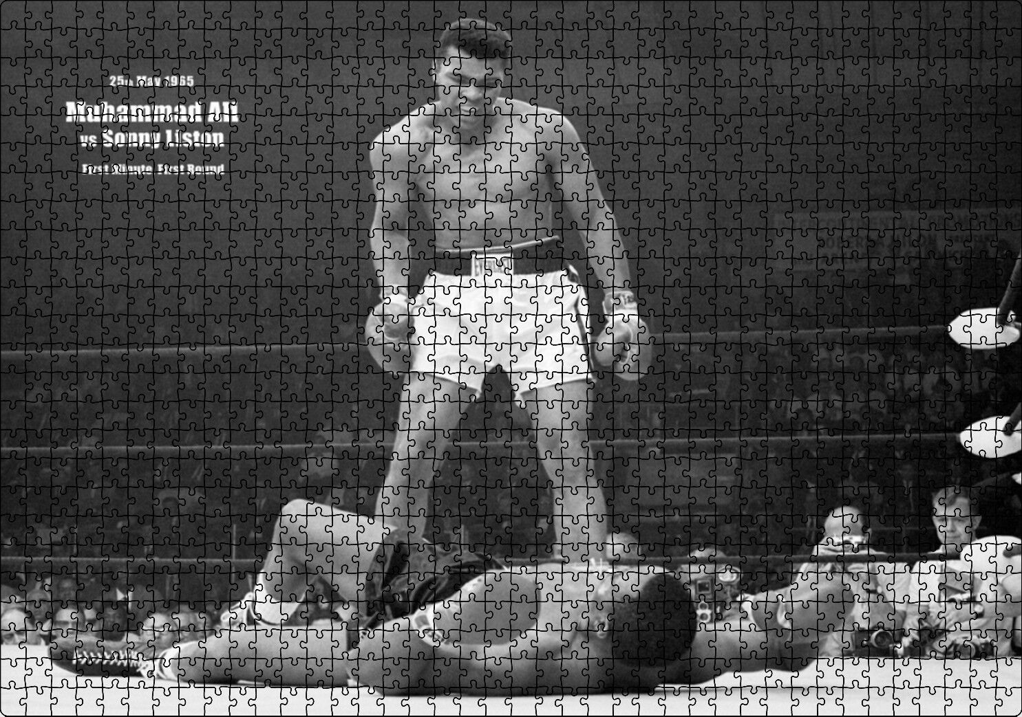 Muhammed Ali Khaliah Nakavt 1965 Görsel Puzzle Yapboz MDF Ahşap 1000 Parça 49 cm X 68 cm