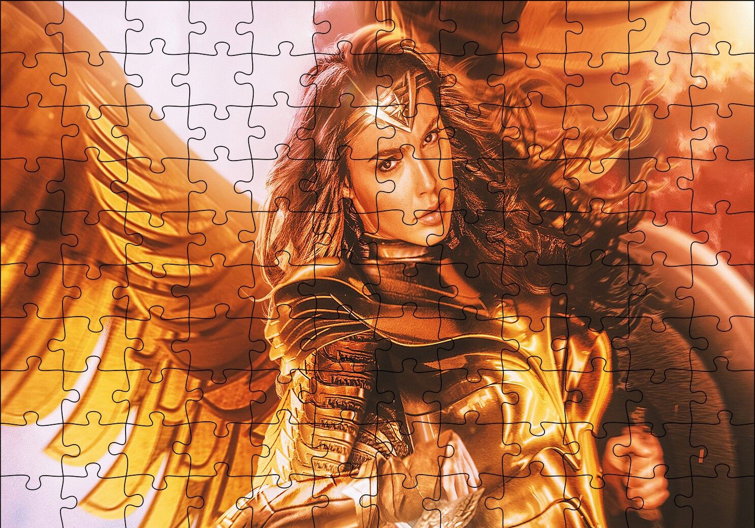 Wonder Woman Puzzle Yapboz MDF Ahşap