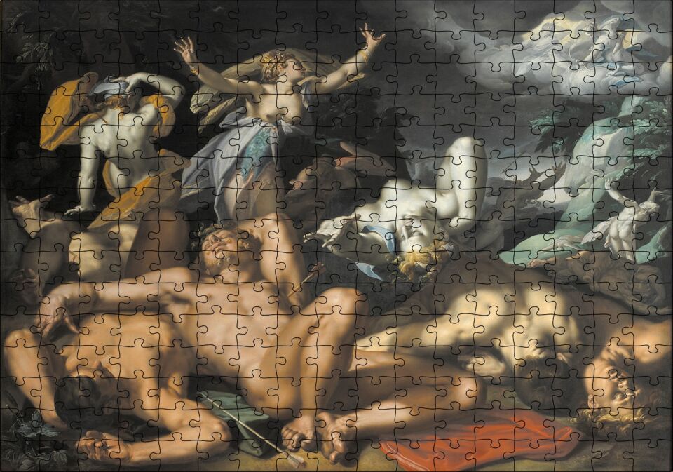 Niobe'nin Çocuklarının Ölümüyle Cezalandırılışı Puzzle Yapboz MDF Ahşap 255 Parça 34 cm X 49 cm
