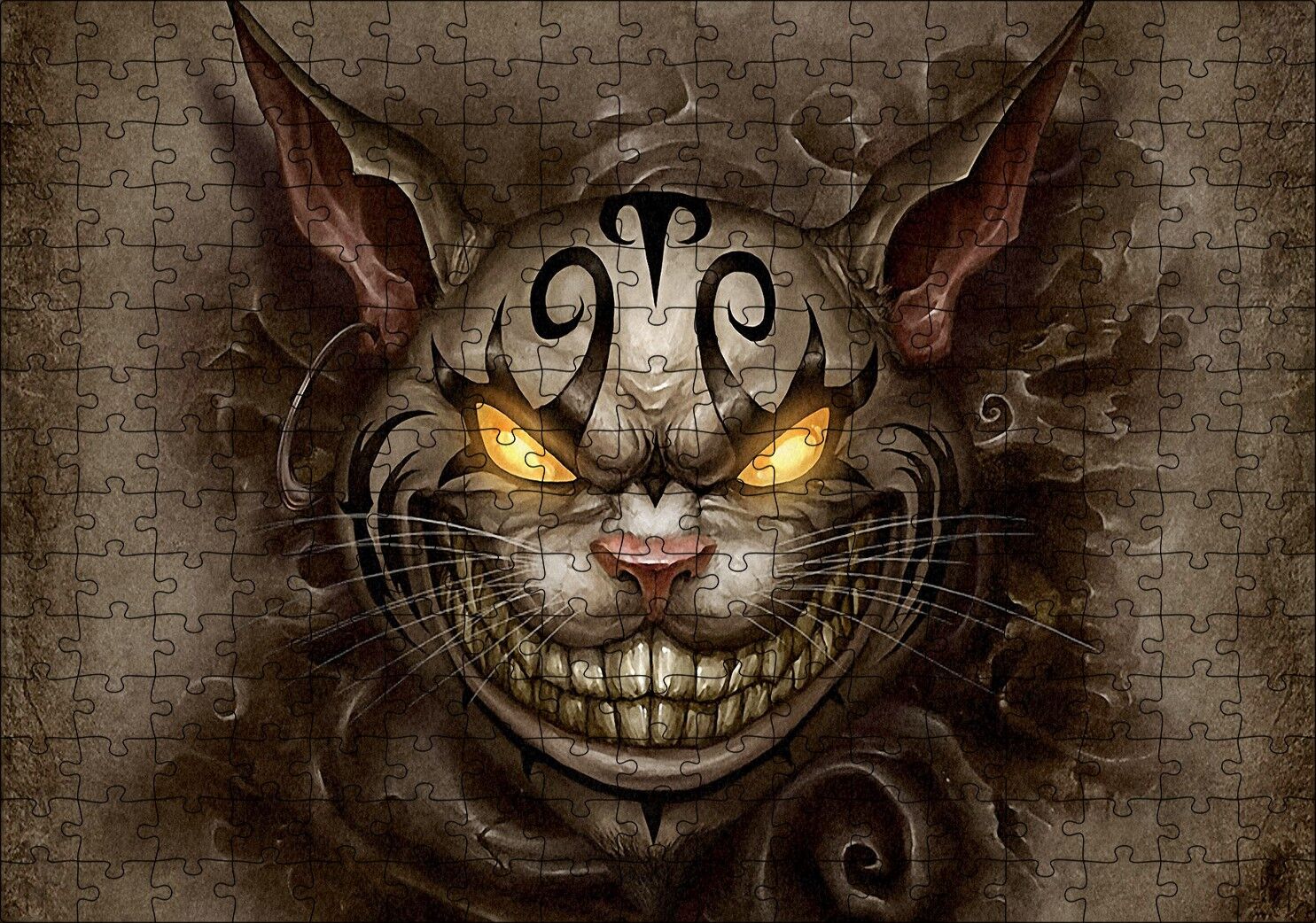 Amerikan Mcgee Cheshire Kedisi Görseli Puzzle Yapboz MDF Ahşap 255 Parça 34 cm X 49 cm