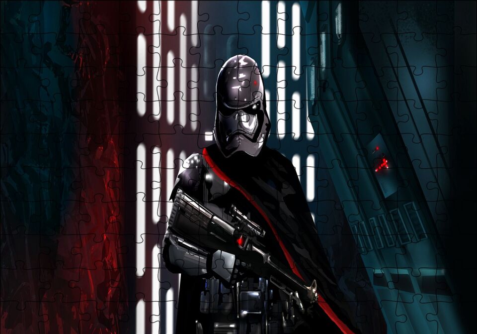 Captain Phasma Silahlı Puzzle Yapboz MDF Ahşap