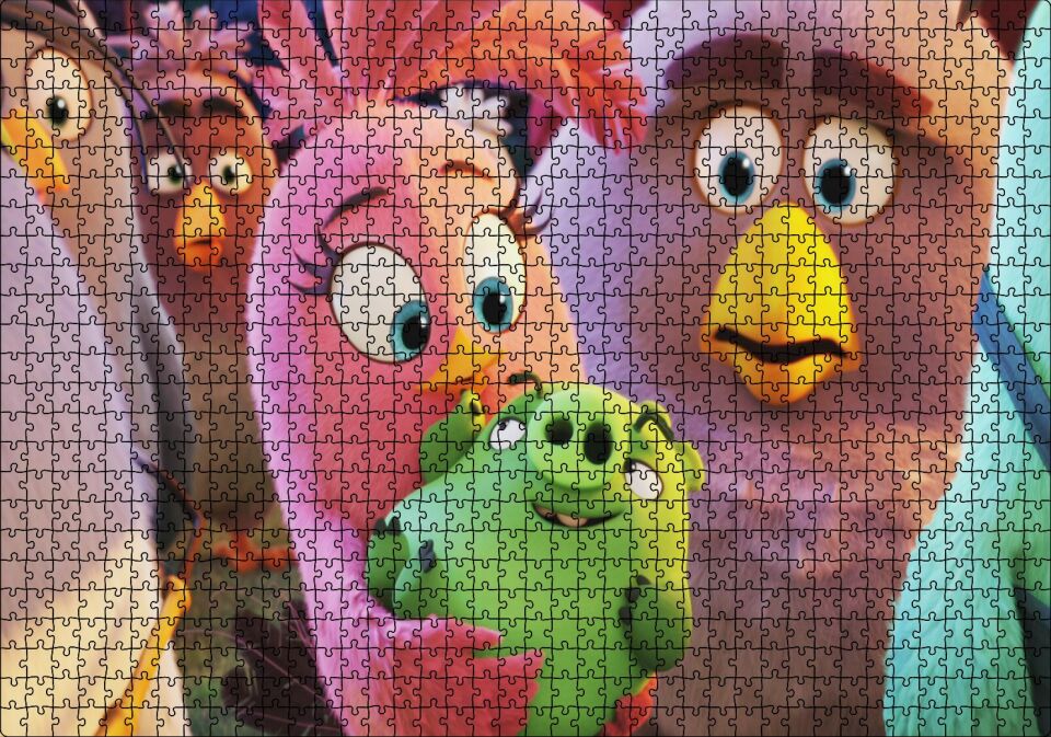 Angry Birds Aile Görseli Puzzle Yapboz MDF Ahşap 1000 Parça 49 cm X 68 cm