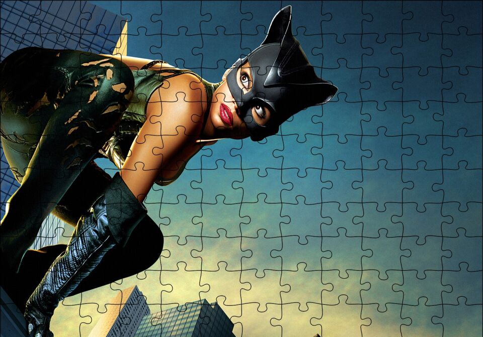 CatWoman Halle Berry Puzzle Yapboz MDF Ahşap