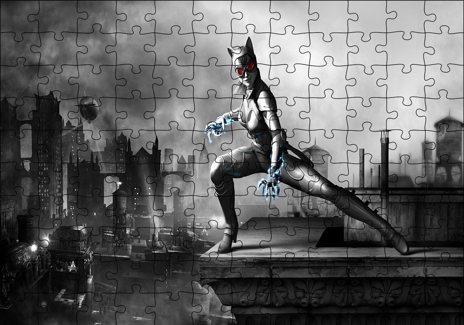 CatWoman Poz Puzzle Yapboz MDF Ahşap