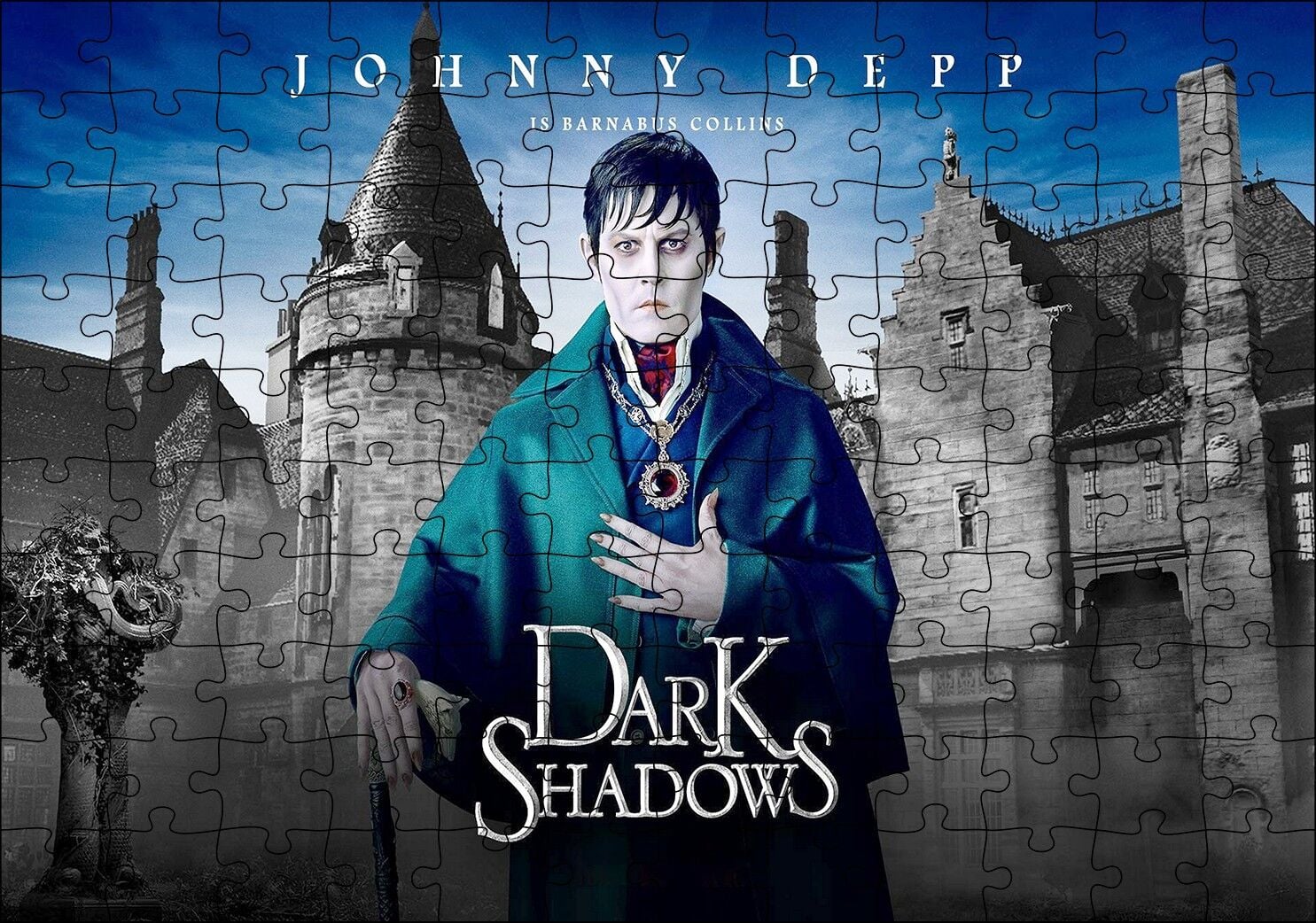 Barnabas Collins Johnny Depp Puzzle Yapboz MDF Ahşap 120 Parça 24 cm X 34 cm