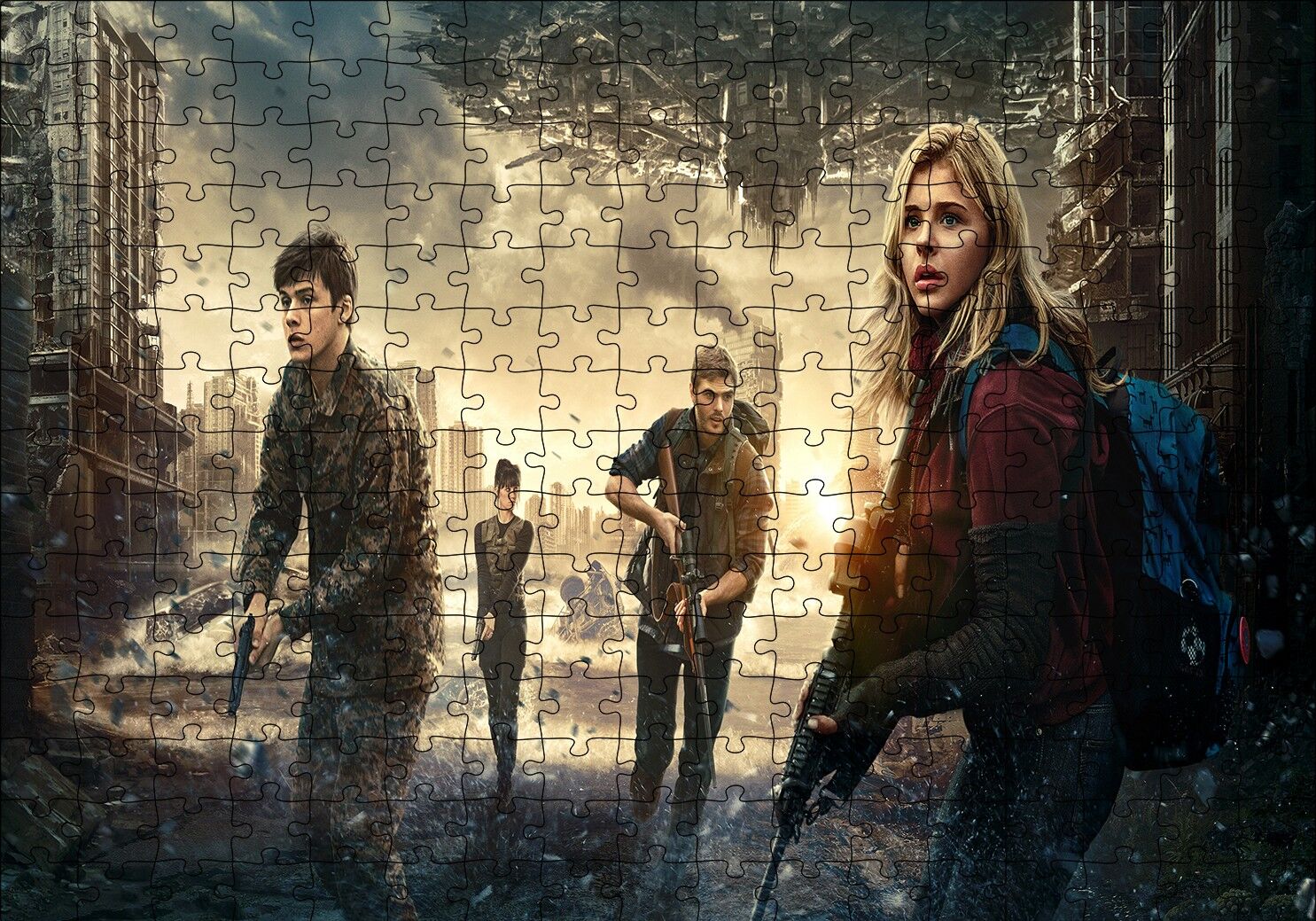 5.Dalga Chloe Moretz Puzzle Yapboz MDF Ahşap 255 Parça 34 cm X 49 cm
