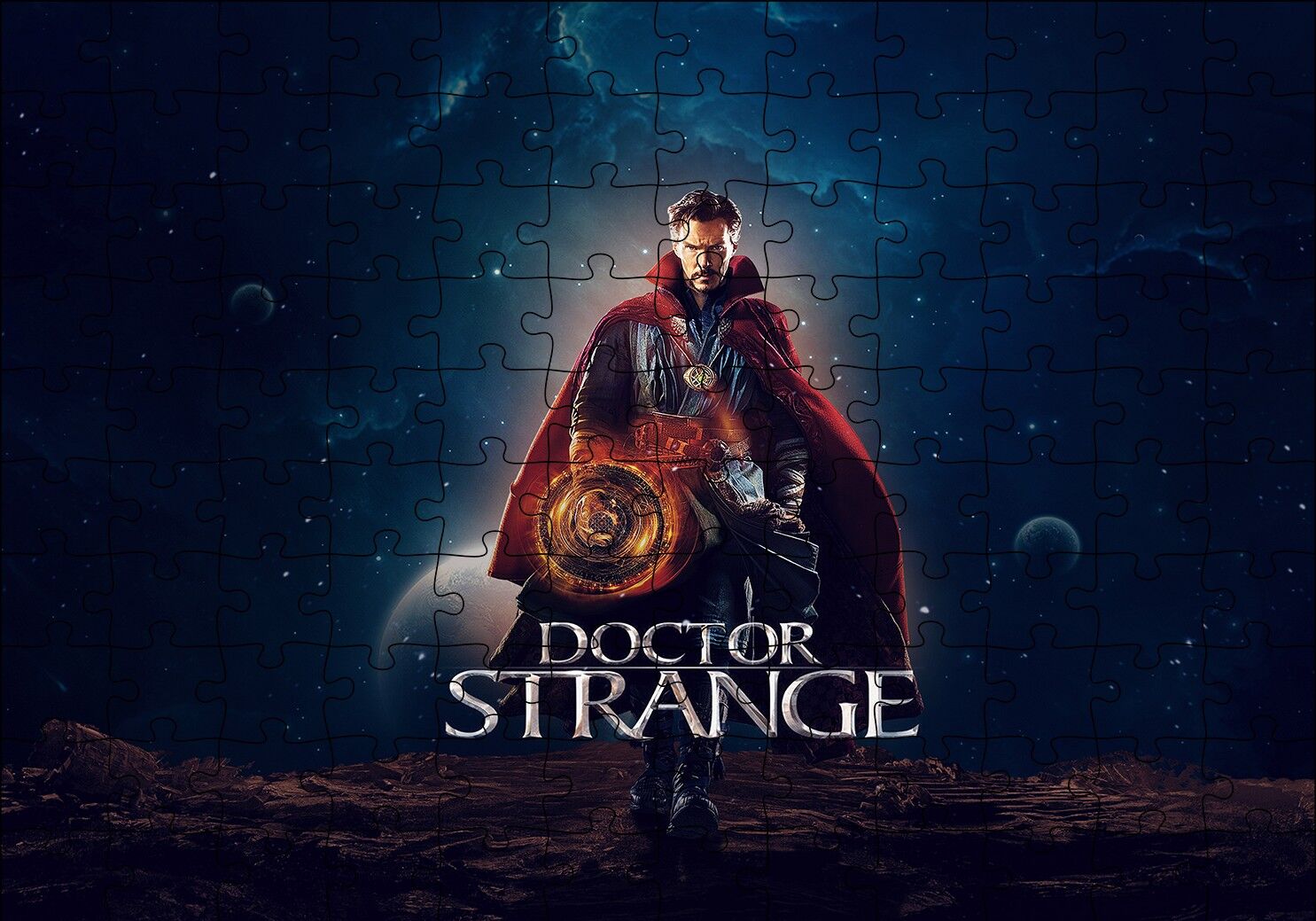 Dr. Strange Benedict Cumberbatch Puzzle Yapboz MDF Ahşap