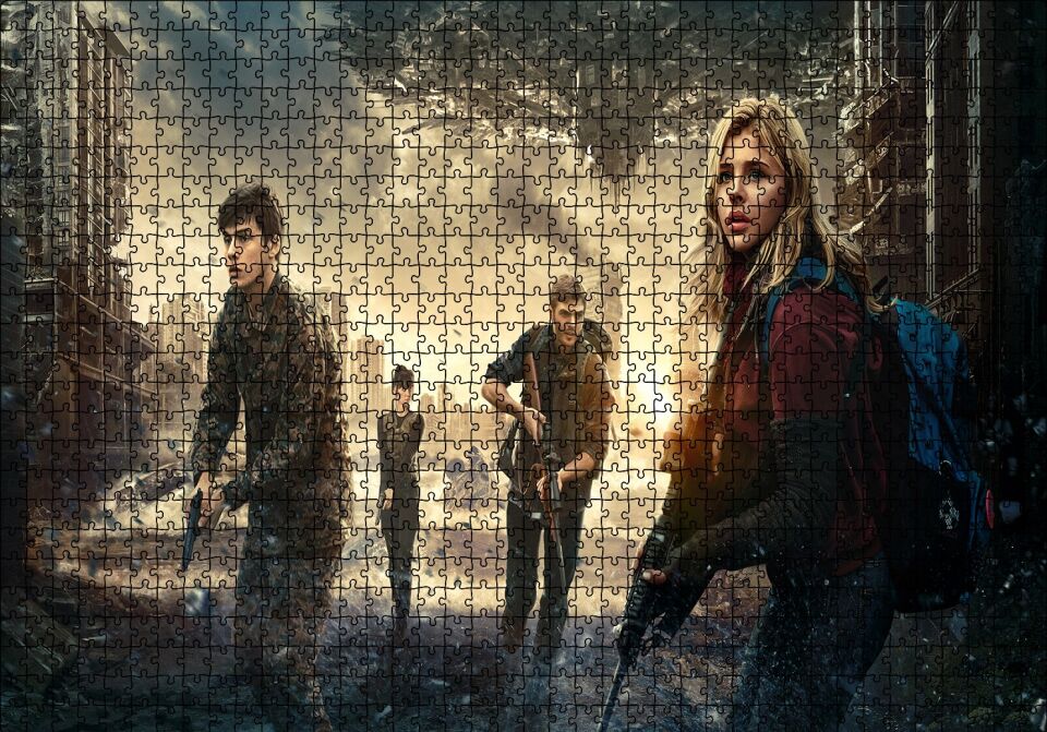 5.Dalga Chloe Moretz Puzzle Yapboz MDF Ahşap 1000 Parça 49 cm X 68 cm