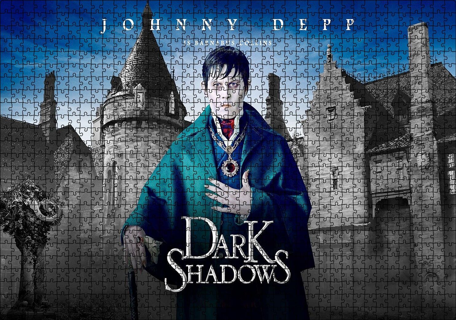 Barnabas Collins Johnny Depp Puzzle Yapboz MDF Ahşap 1000 Parça 49 cm X 68 cm
