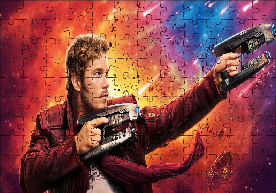 Galaksinin Koruyucuları Chris Pratt Puzzle Yapboz MDF Ahşap
