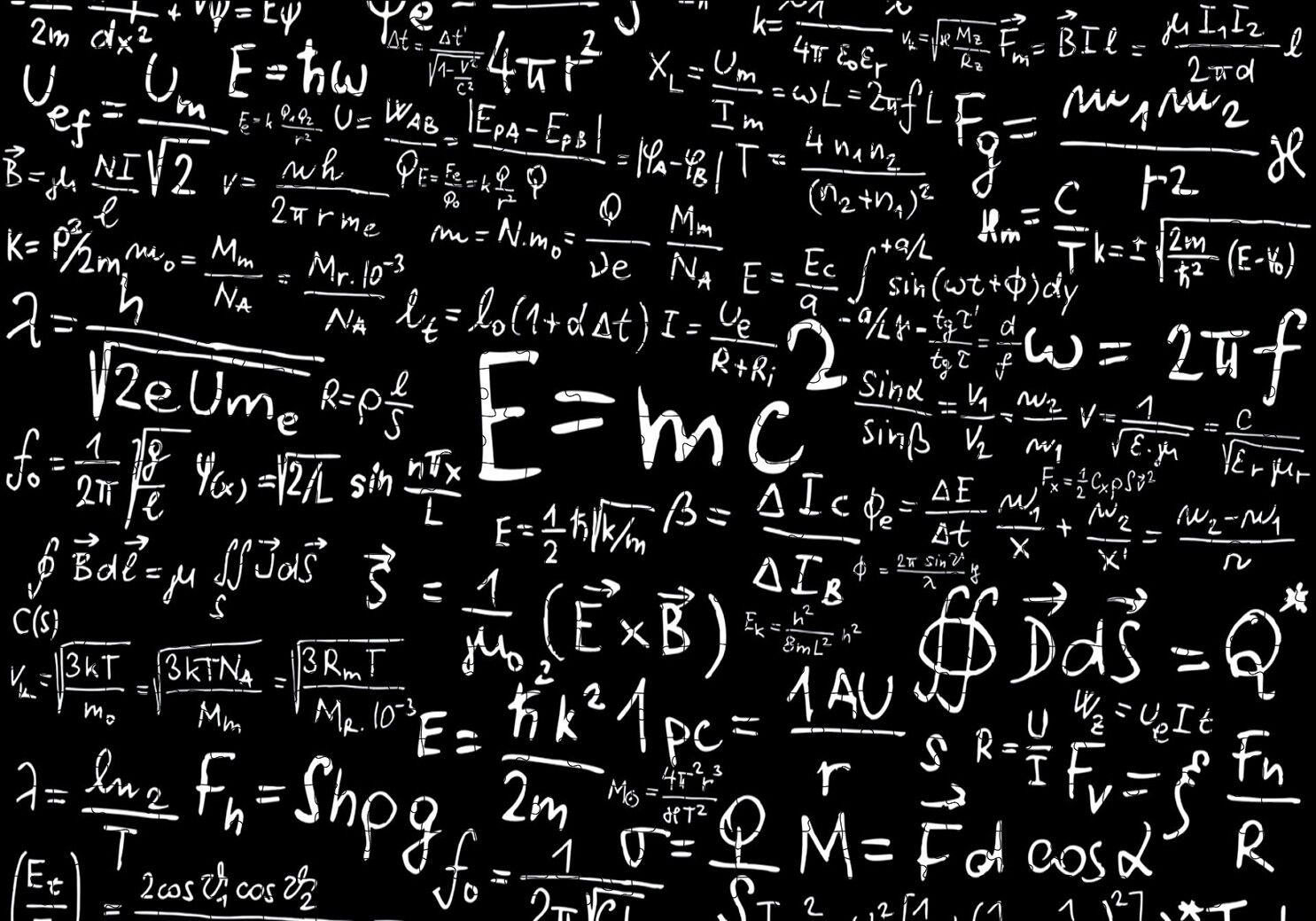 Formüller E=mc2 Puzzle Yapboz MDF Ahşap 500 Parça 49 cm X 68 cm