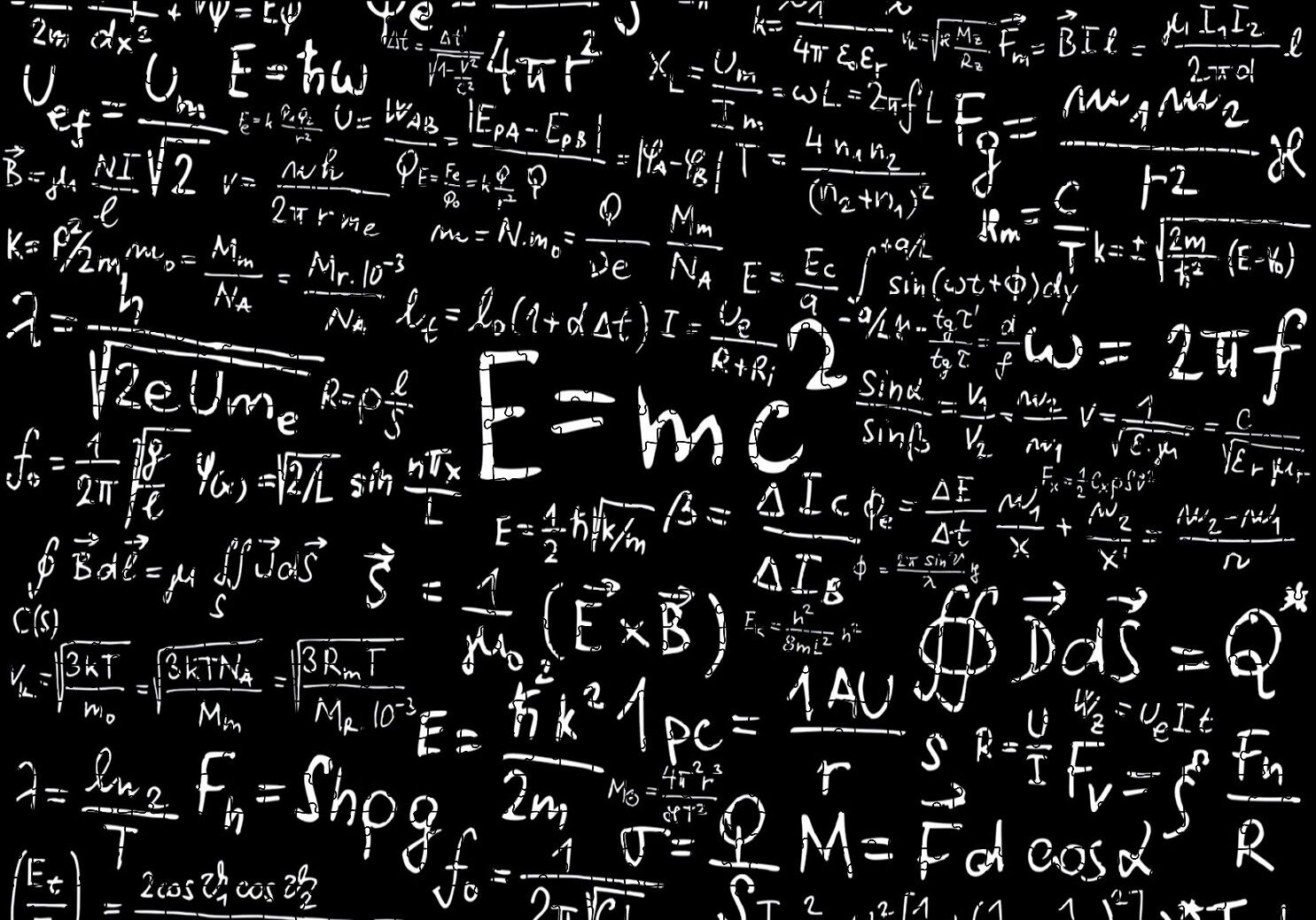 Formüller E=mc2 Puzzle Yapboz MDF Ahşap 1000 Parça 49 cm X 68 cm