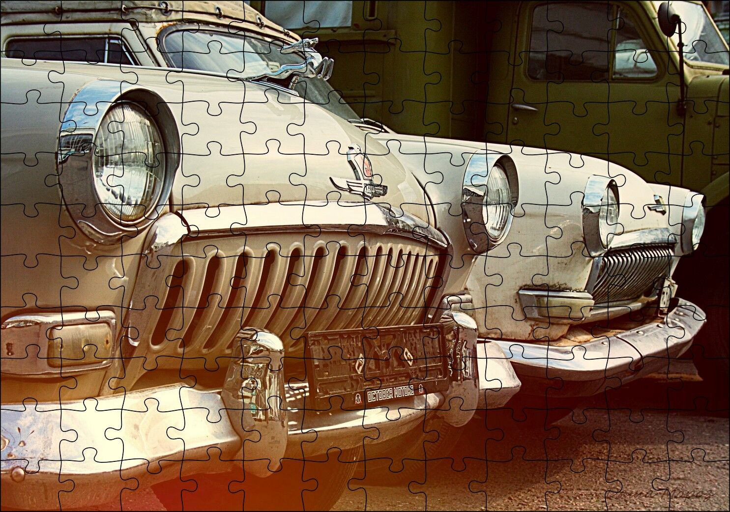 Araba Gaz 21 SSCB Puzzle Yapboz MDF Ahşap 120 Parça 24 cm X 34 cm