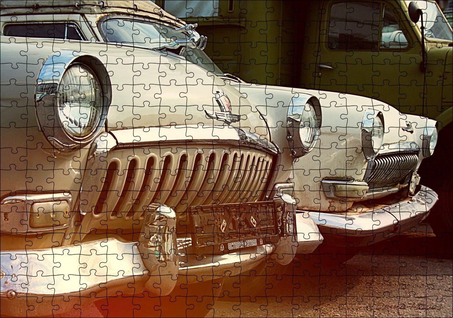 Araba Gaz 21 SSCB Puzzle Yapboz MDF Ahşap 255 Parça 34 cm X 49 cm