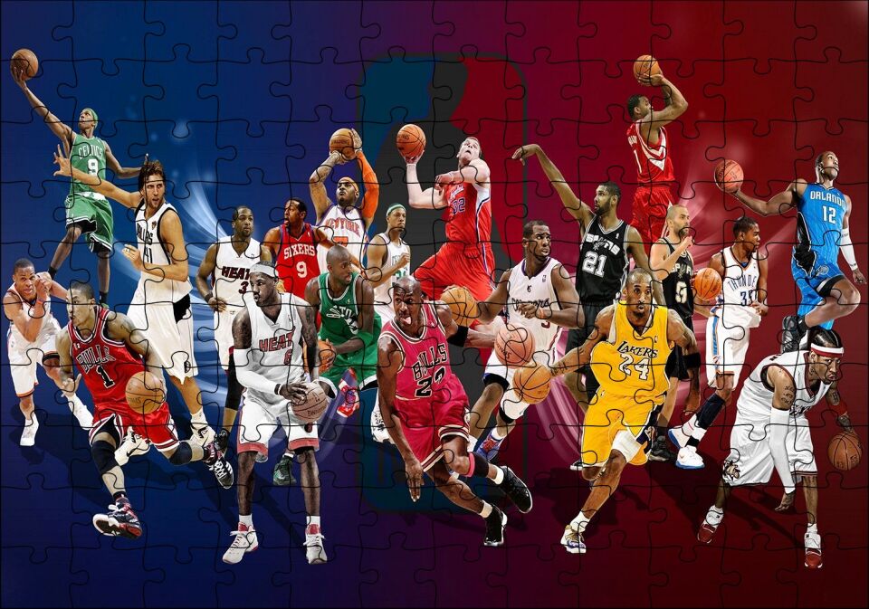 Oyuncuları Çeşitli Takımlar Puzzle Yapboz MDF Ahşap