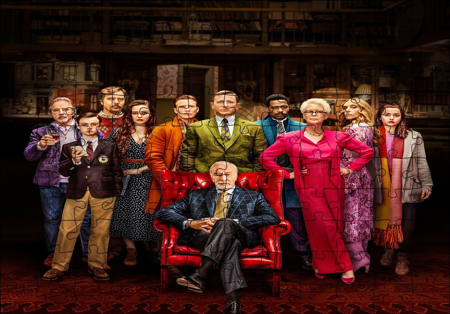 Knives Out Tam Kadro Puzzle Yapboz MDF Ahşap