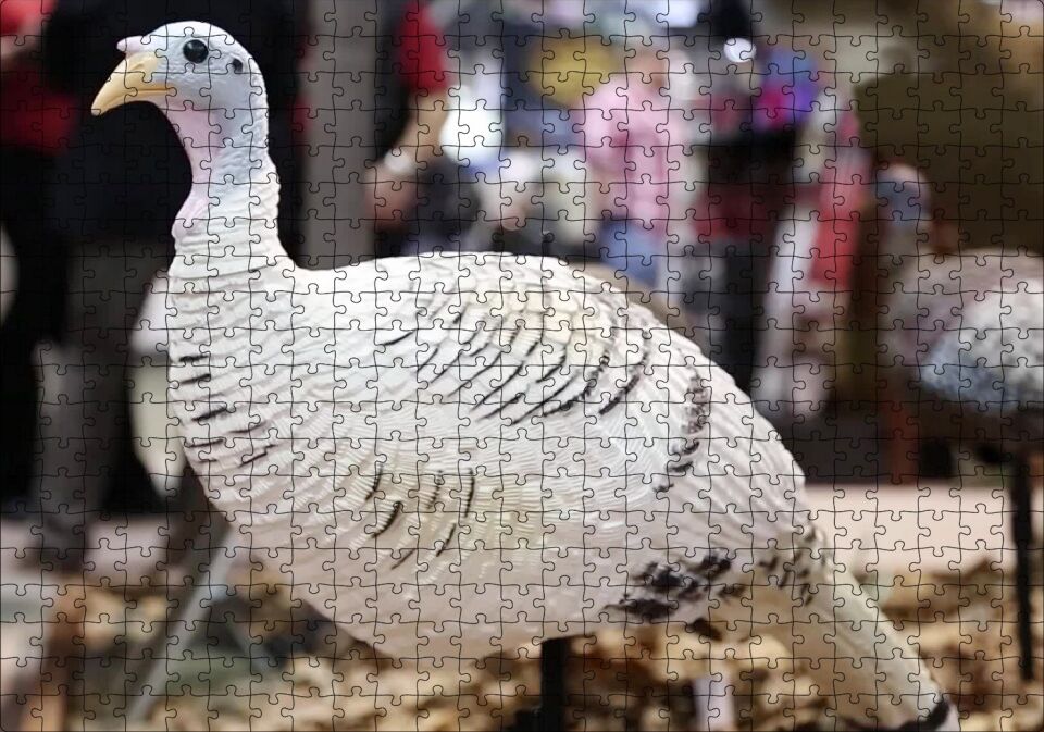 Beyaz Hindi Biblo Puzzle Yapboz MDF Ahşap 500 Parça 49 cm X 68 cm