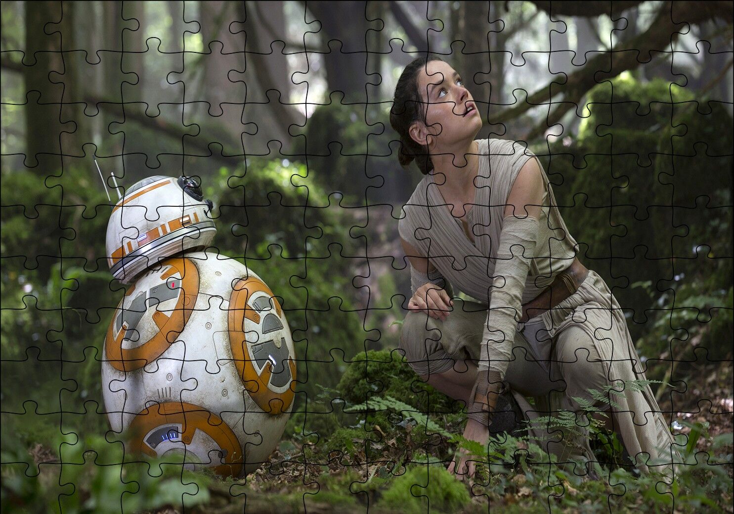 Star Wars Daisy Ridley Puzzle Yapboz MDF Ahşap
