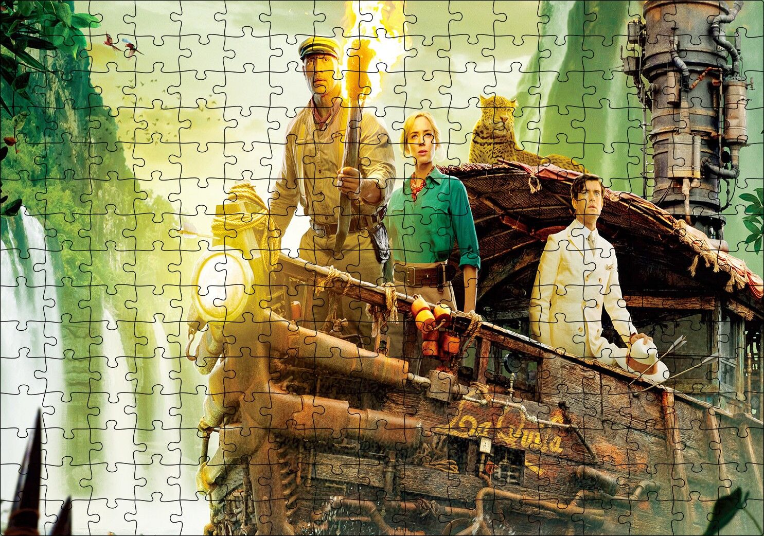 Jumanji Vahşi Orman Güvertede Maceracılar Puzzle Yapboz MDF Ahşap 255 Parça 34 cm X 49 cm