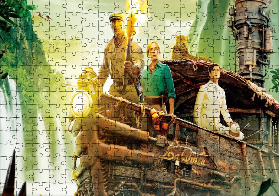Jumanji Vahşi Orman Güvertede Maceracılar Puzzle Yapboz MDF Ahşap 255 Parça 34 cm X 49 cm