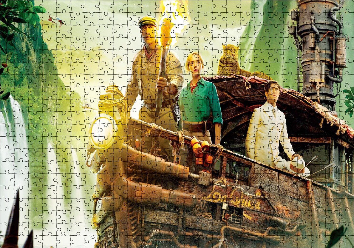 Jumanji Vahşi Orman Güvertede Maceracılar Puzzle Yapboz MDF Ahşap 500 Parça 49 cm X 68 cm