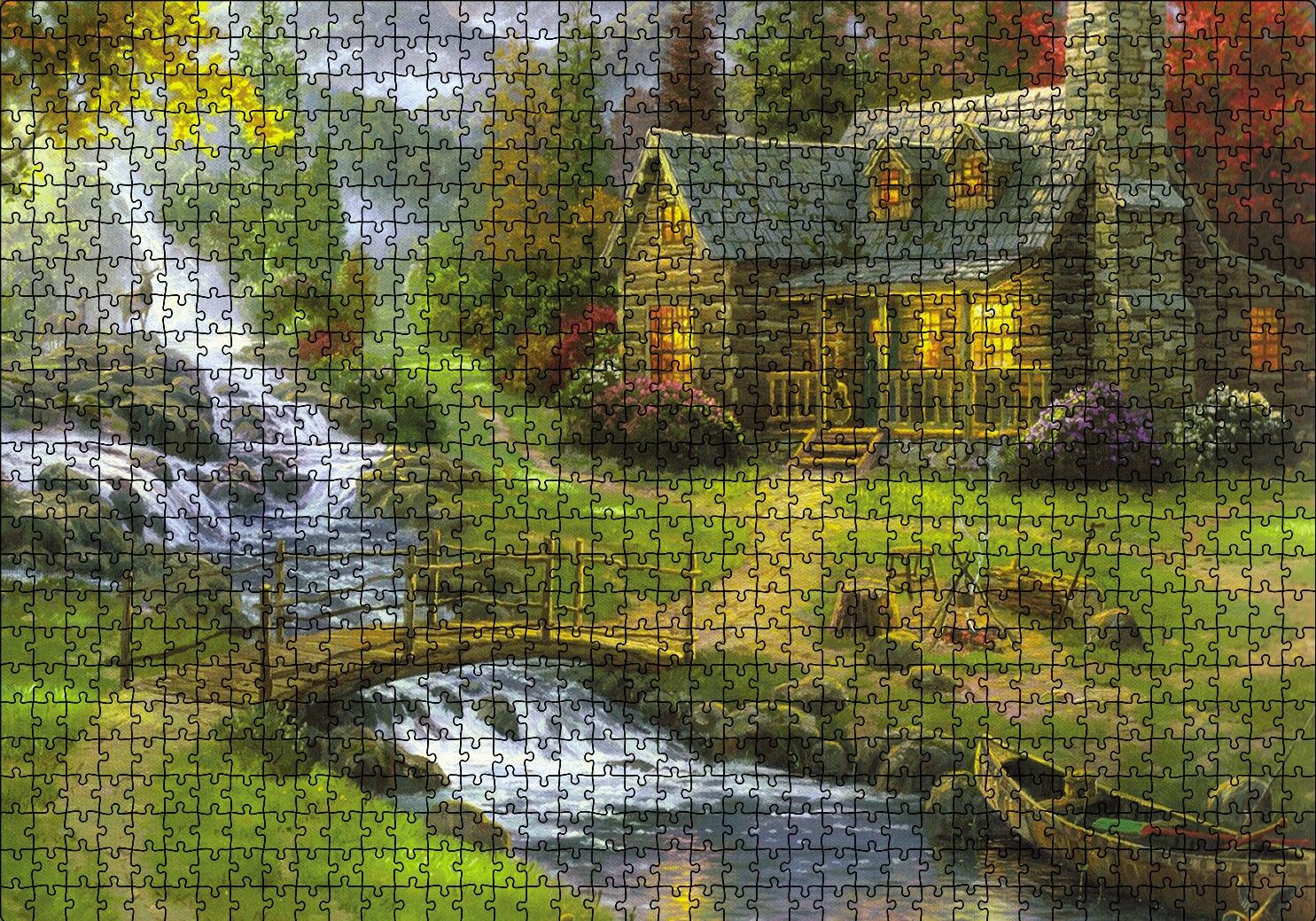 Ev Dere Ceylan Doğa Puzzle Yapboz MDF Ahşap 1000 Parça 49 cm X 68 cm