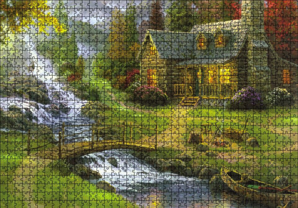 Ev Dere Ceylan Doğa Puzzle Yapboz MDF Ahşap 1000 Parça 49 cm X 68 cm