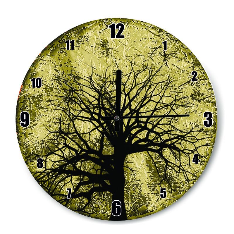 Beste Ağaç Fantezi  Mdf Ahşap Duvar Saati 50 cm Çap