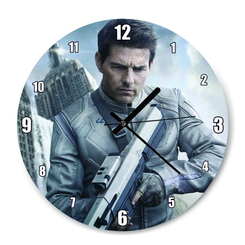 Tom Cruise Clone Film  Mdf Ahşap Duvar Saati 30 cm Çap
