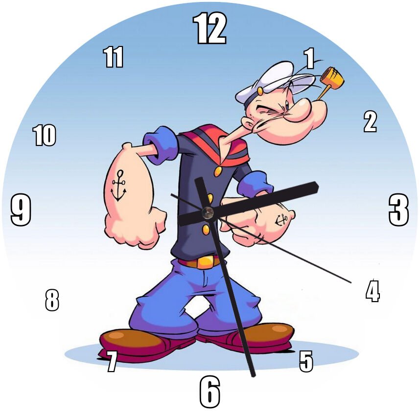 emel Reis Kolunda Deniz Arması Mdf Ahşap Duvar Saati