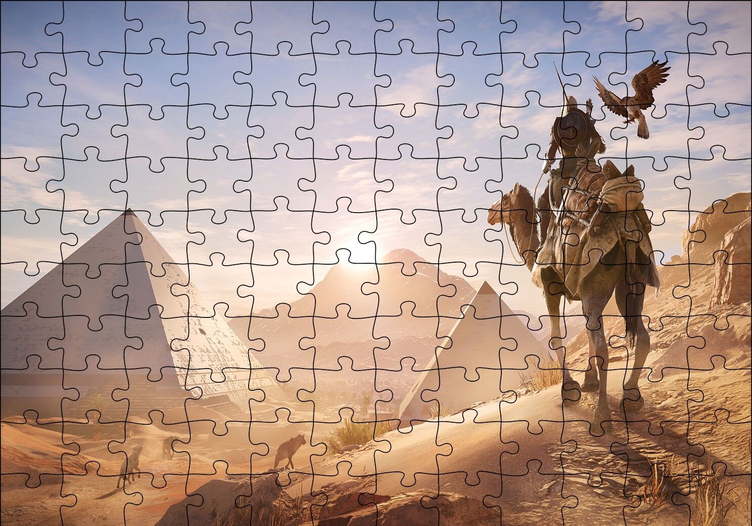 Assassins Creed Mısır Bayek Puzzle Yapboz MDF Ahşap
