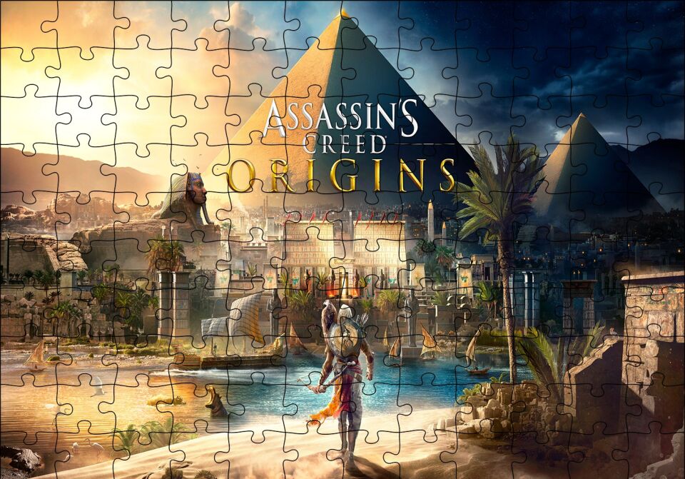 Assassins Creed Origins Egypt Puzzle Yapboz MDF Ahşap