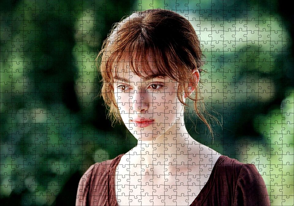 Keira Knightley Gurur Aşk Görseli Puzzle Yapboz MDF Ahşap 500 Parça 49 cm X 68 cm