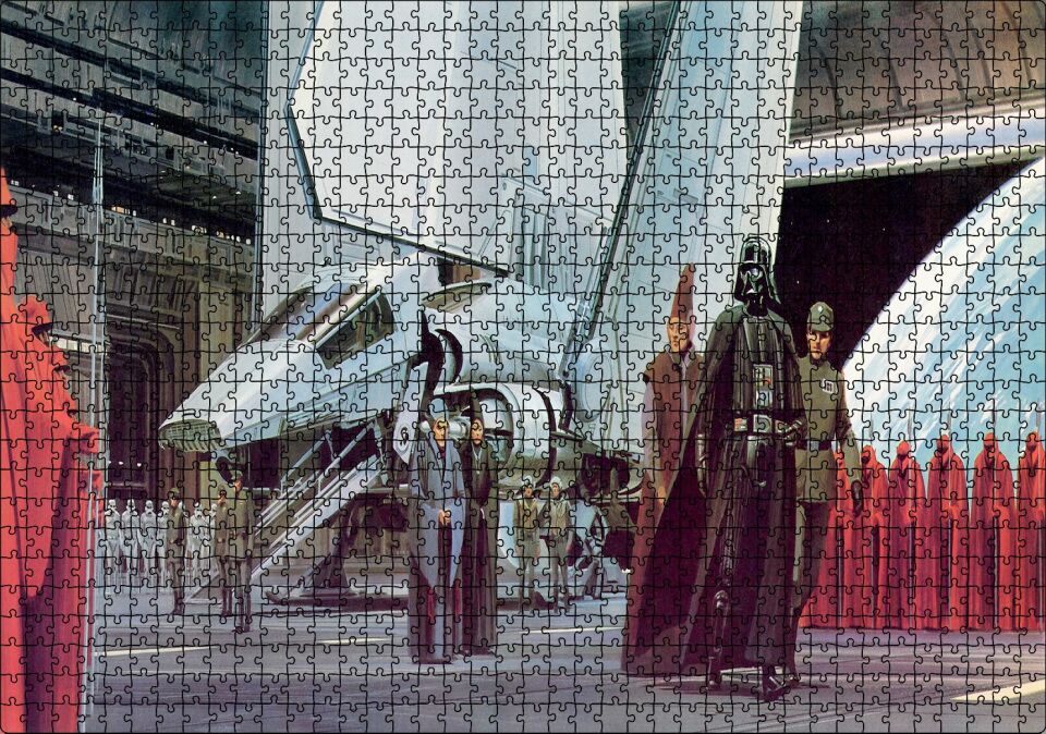 Ralph Mcquarrie Star Wars Puzzle Yapboz MDF Ahşap 1000 Parça 49 cm X 68 cm