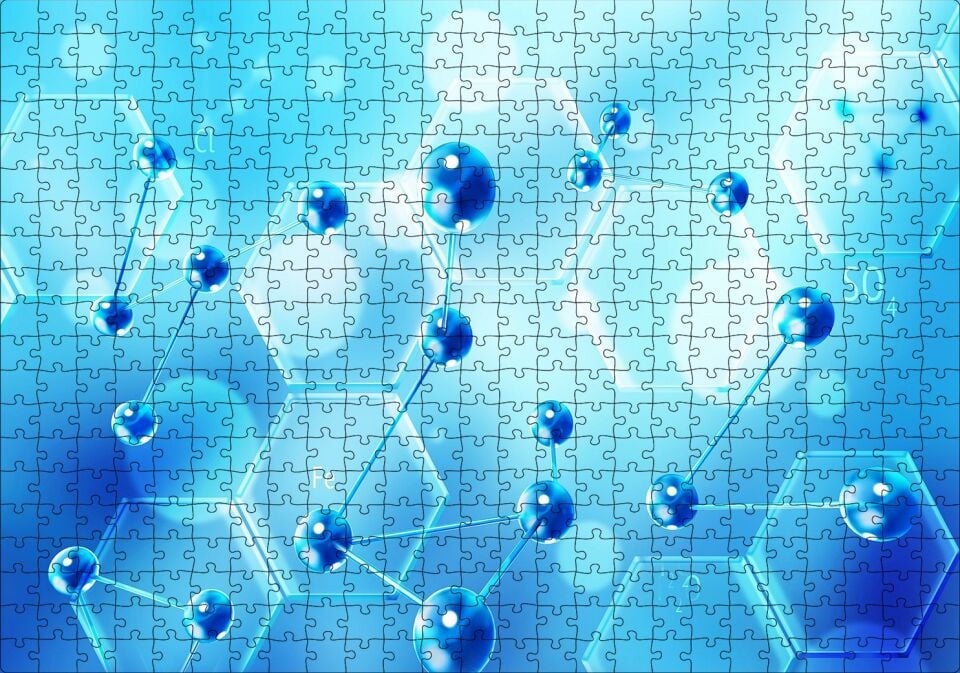 Kimya Sunum Temaları Görseli Puzzle Yapboz MDF Ahşap 500 Parça 49 cm X 68 cm