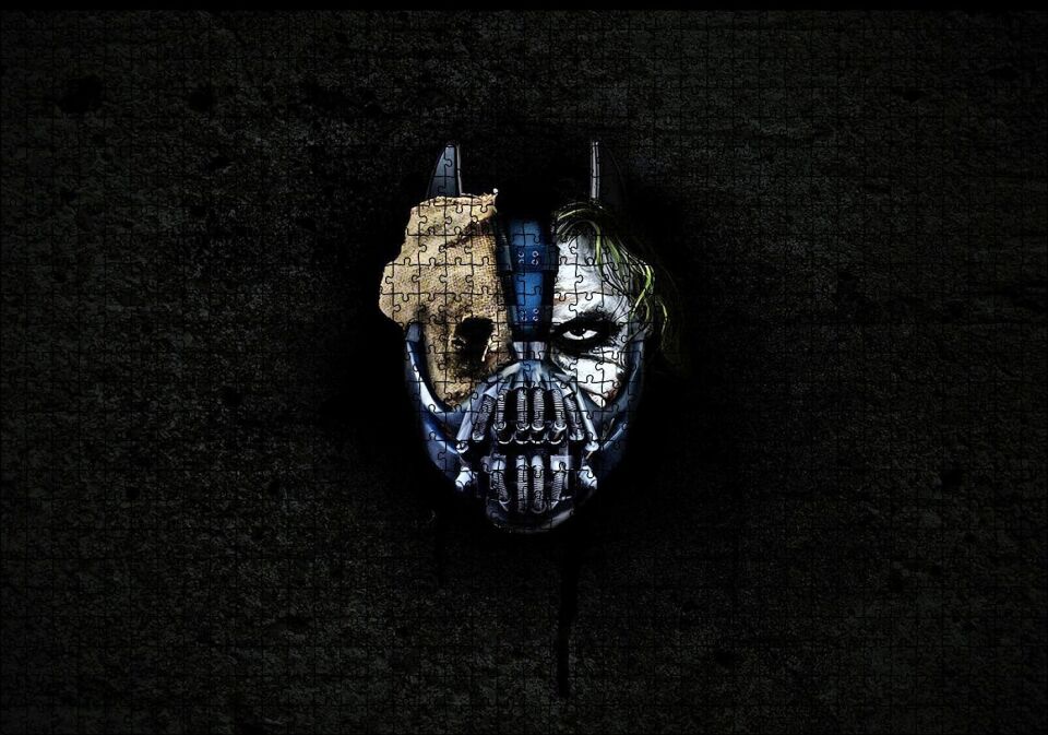 Batman Kara Şövalye Joker Üçlemesi Görseli Puzzle Yapboz MDF Ahşap 1000 Parça 49 cm X 68 cm