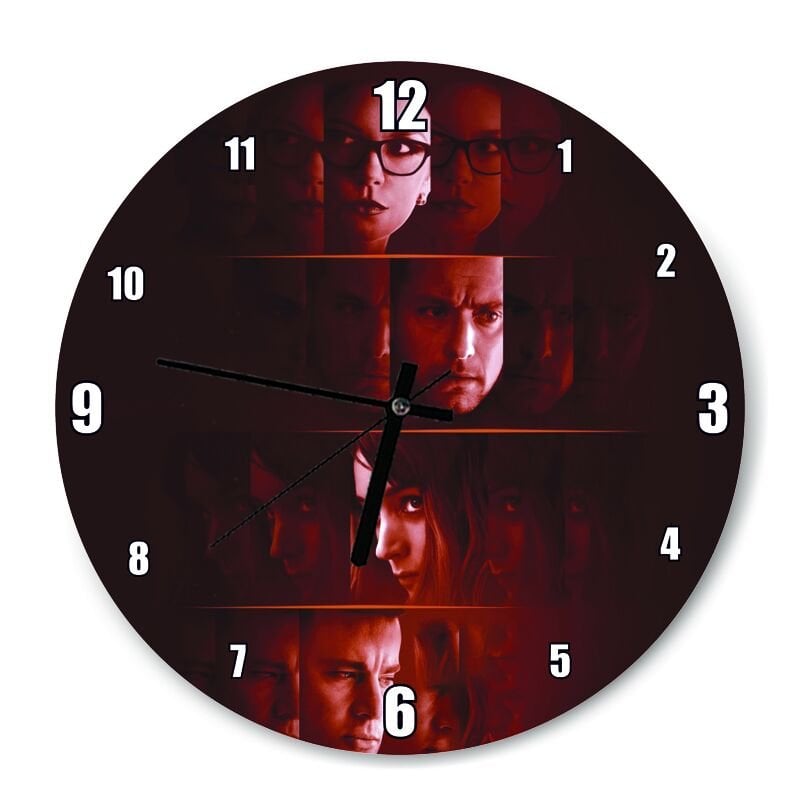 Side Effects Film Afişi Duvar Tablosu Mdf Ahşap Duvar Saati 50 cm Çap