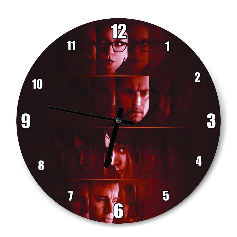 Side Effects Film Afişi Duvar Tablosu Mdf Ahşap Duvar Saati 50 cm Çap