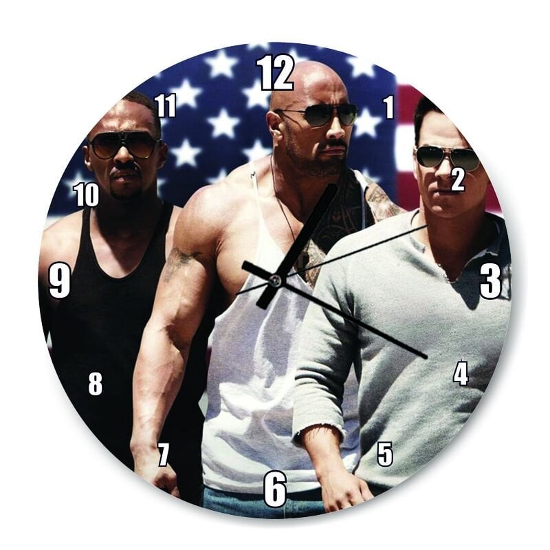 Peeples Film Afiş  Mdf Ahşap Duvar Saati 30 cm Çap