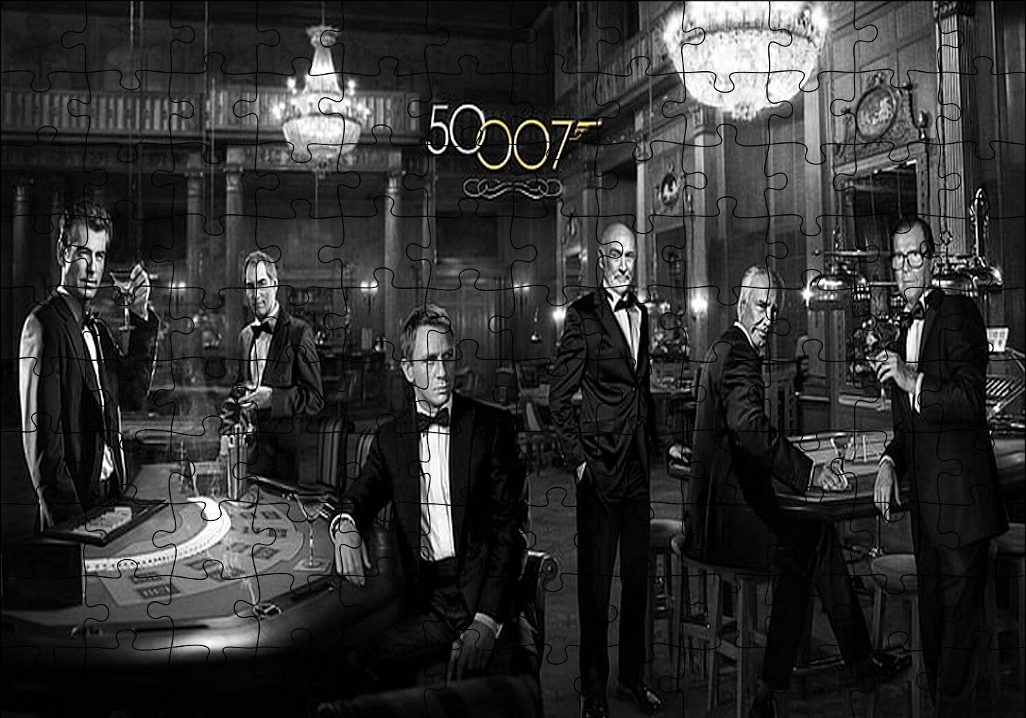 James Bond 50.Yıl Daniel Craig Puzzle Yapboz MDF Ahşap 120 Parça 24 cm X 34 cm