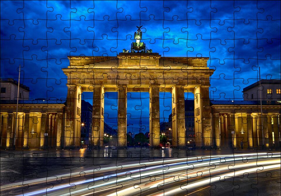 Berlin Brandenburg Kapısı Puzzle Yapboz MDF Ahşap