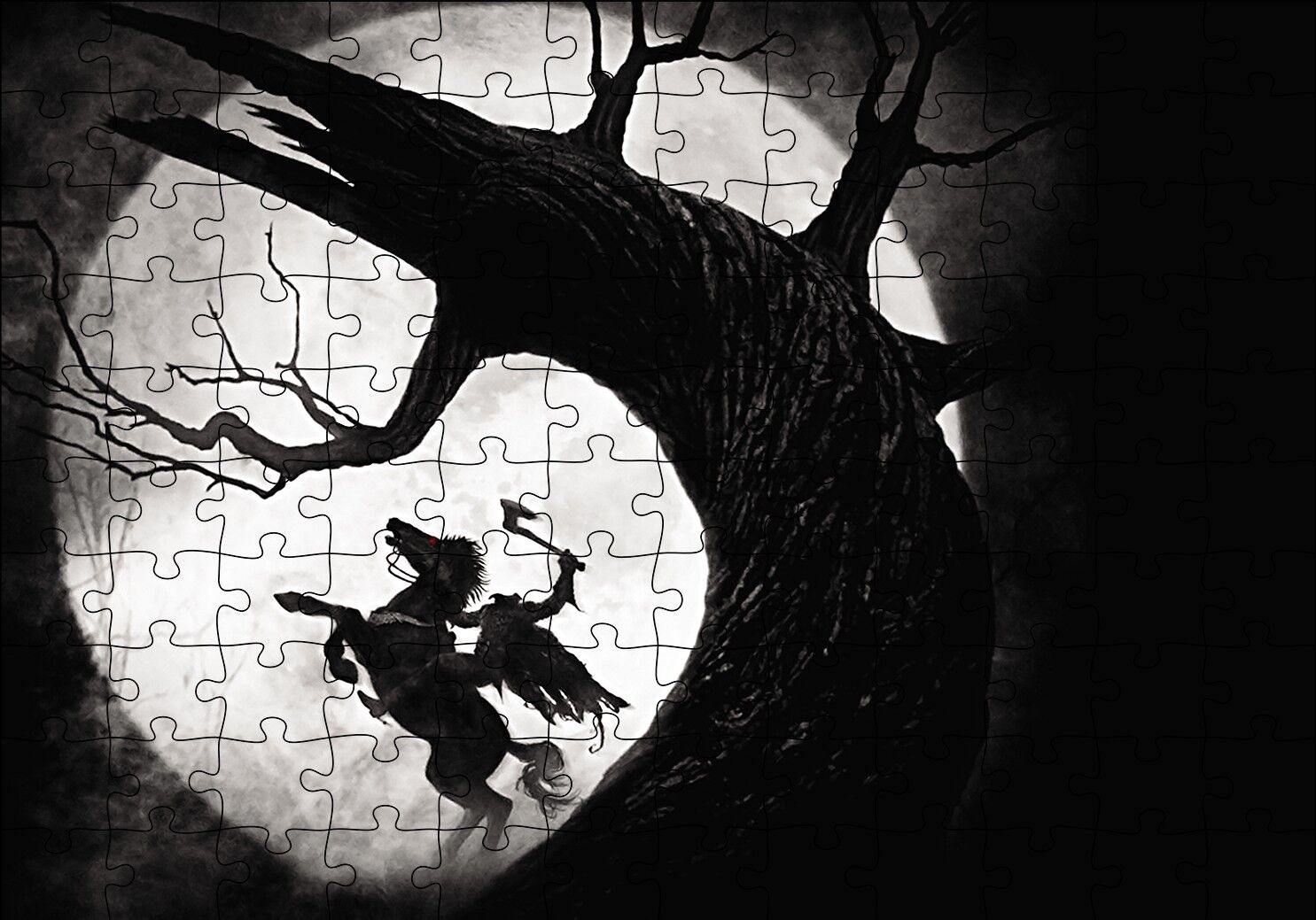 Sleepy Hollow Puzzle Yapboz MDF Ahşap 120 Parça 24 cm X 34 cm