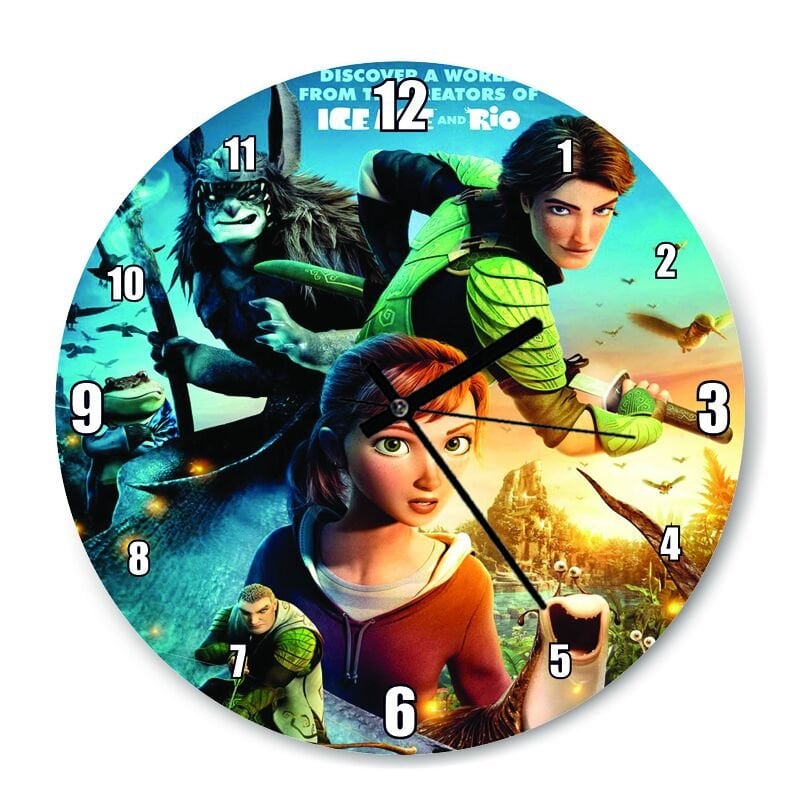 Epic el Mundo Secreto  Mdf Ahşap Duvar Saati 50 cm Çap