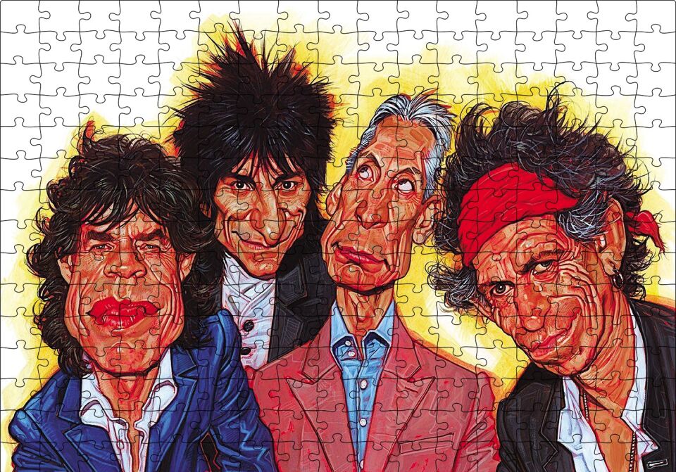 Rolling Solist Karikatür Çizim Puzzle Yapboz MDF Ahşap 255 Parça 34 cm X 49 cm