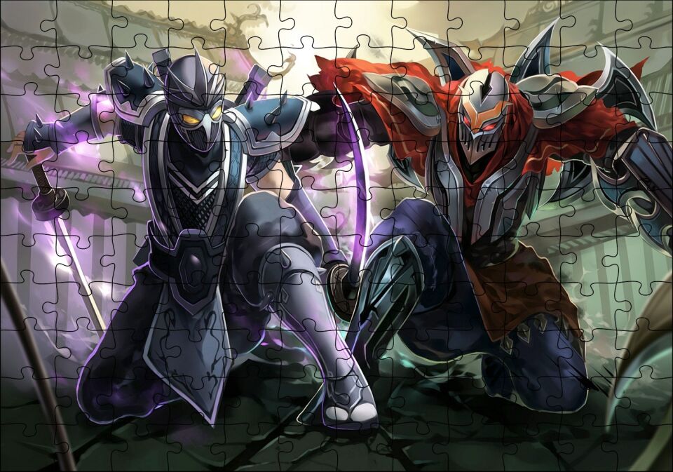 League of Legends Karakterleri Puzzle Yapboz MDF Ahşap