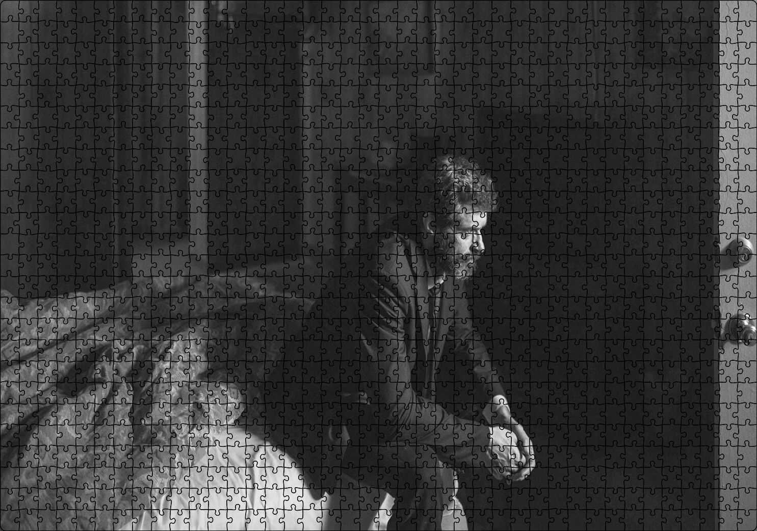 Logan Noir Siya Beyaz Görseli Puzzle Yapboz MDF Ahşap 1000 Parça 49 cm X 68 cm