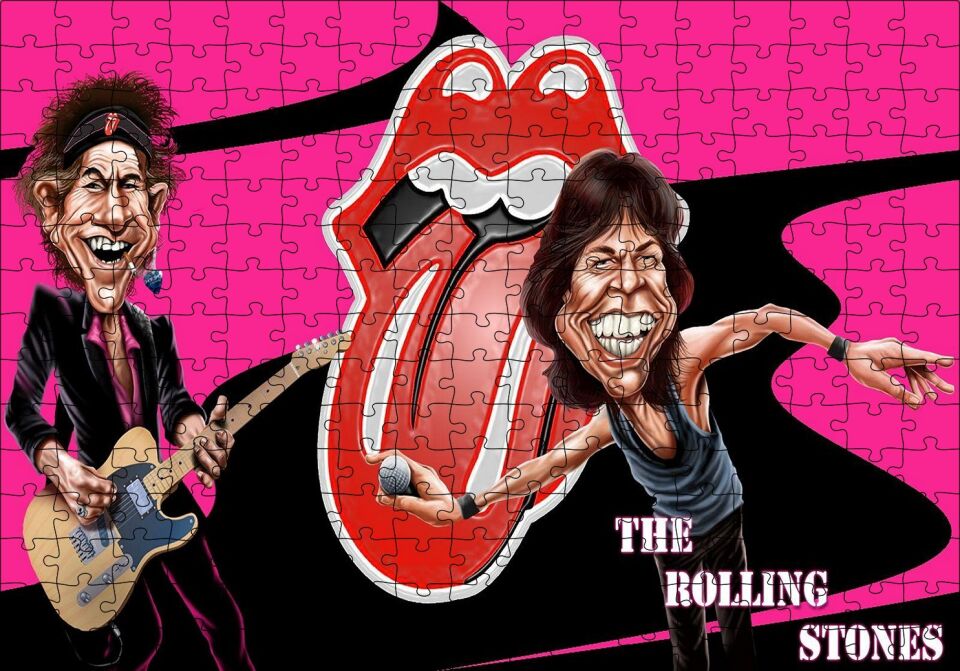 Rolling Solist Karikatürize Çizim Puzzle Yapboz MDF Ahşap 255 Parça 34 cm X 49 cm